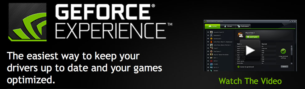 GeForce Experience 1.8 ya disponible