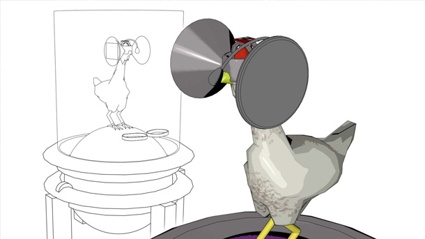 Oculus Rift para gallinas: proyecto sorprendente