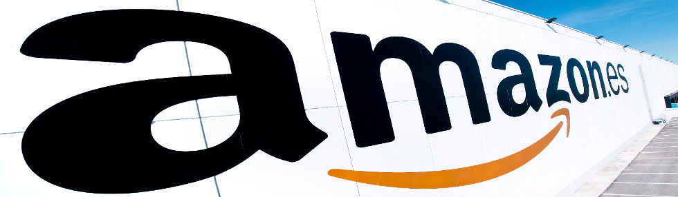 Logotipo de la sucursal española de Amazon.