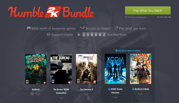 Humble 2K Bundle: juegazos a precio de risa