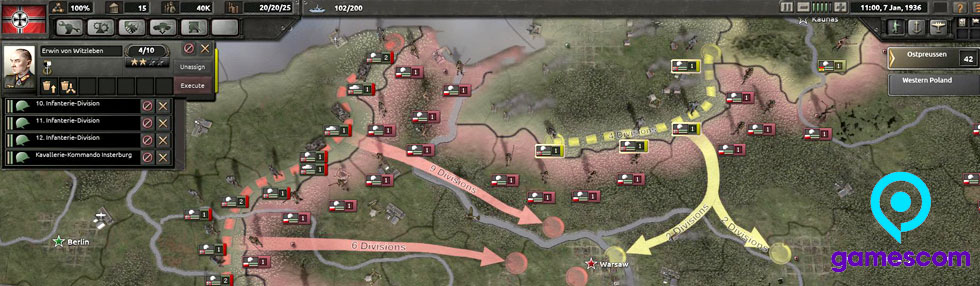 Hearts of Iron IV se muestra en Gamescom 2014