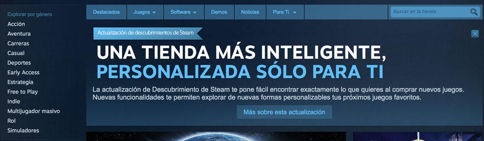 Steam se renueva