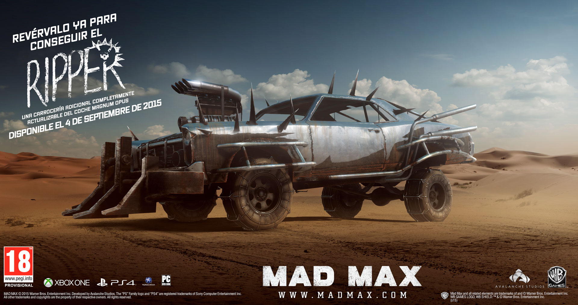 Mad Max llega el 4 de septiembre