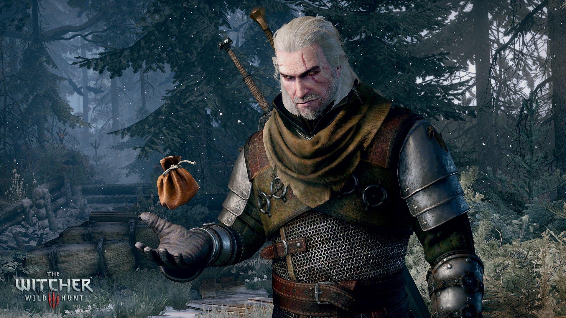 Vas a necesitar una cartera mucho más grande que esa para pagar los millonacos que ha costado The Witcher 3, Geralt.