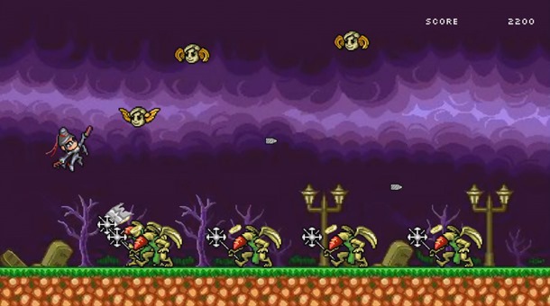 Captura del nuevo Bayonetta en 8 bits de SEGA.