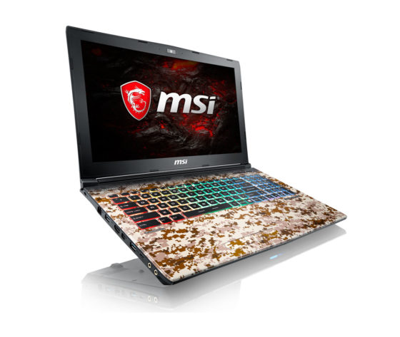 MSI GE62VR Camo Squad