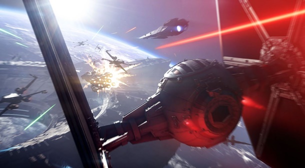 Táiler de las batallas espaciales de Star Wars Battlefront 2 para su presentación en la Gamescom.