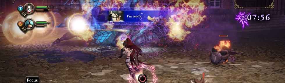 combate de Nights of Azure 2