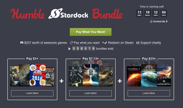 Esto es todo lo que incluye el nuevo Humble Bundle de Stardock.