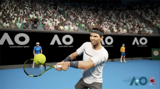 gameplay de AO Tennis