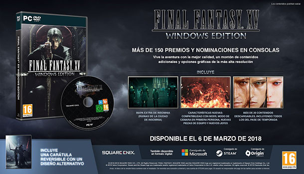 demo gratuita de Final Fantasy XV Windows Edition