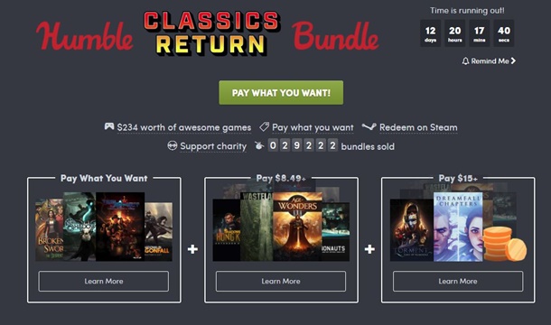 Puedes hacerte con el nuevo Classics Return Humble Bundle por tiempo limitado.