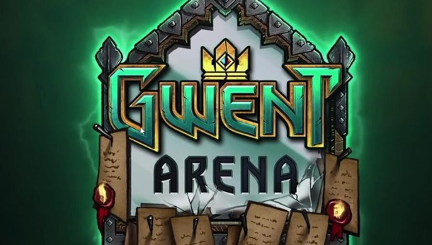 Logo y detalles del modo Gwent Arena.