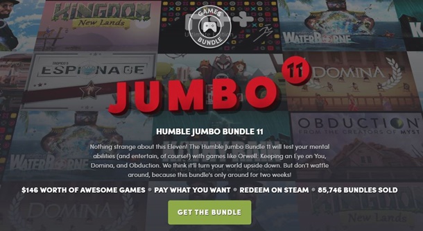 Todos los contenidos del Humble Jumbo Bundle 11.