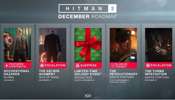 Contenidos que tendremos en diciembre en Hitman 2.