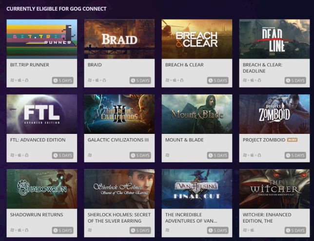 GOG Connect
