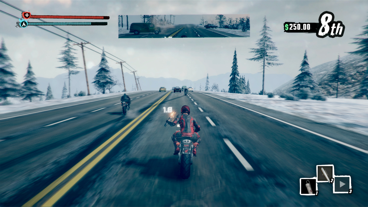 Nada como un poco de brutalidad en la carretera para pasar bien el rato, algo que recupera bien Road Redemption.